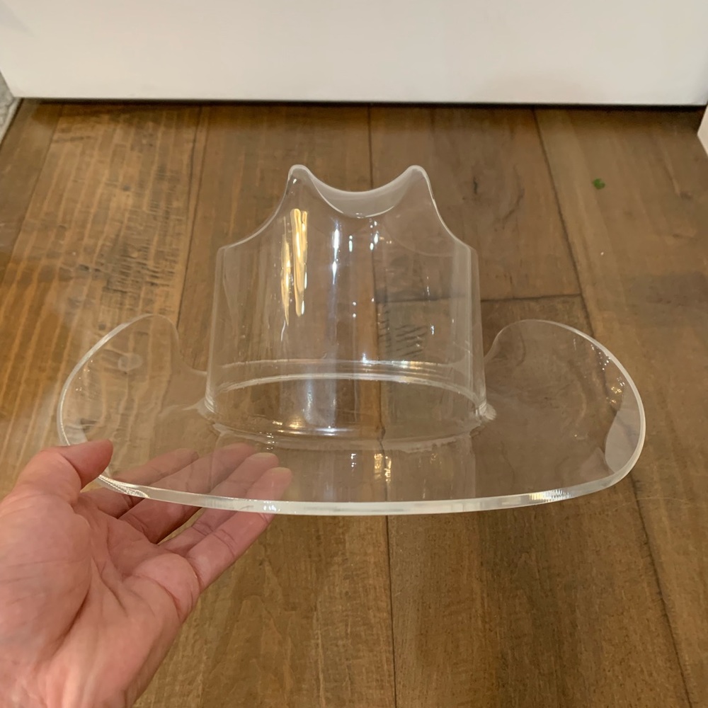 Acrylic Cowboy Hat/Bowl